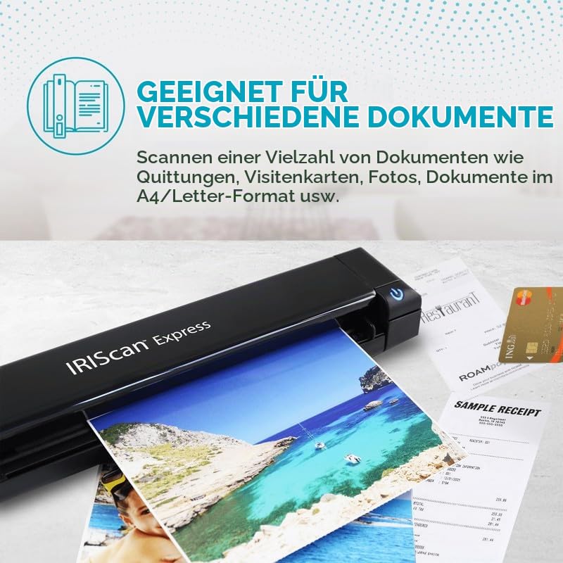 iriscan-express-4-mobiler-simplex-dokumentenscanner-8-ppm-usb-a4-ocr-nach-pdf-wo image 3