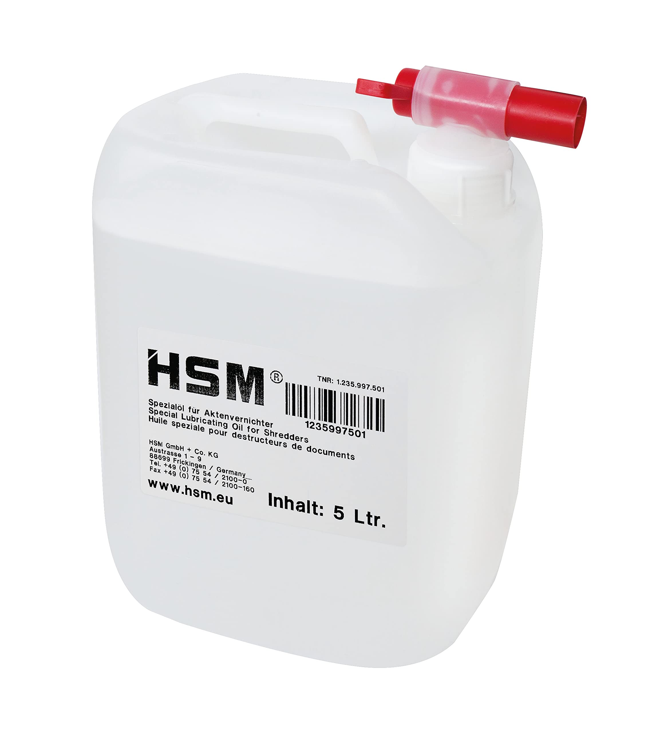 hsm-schneidblock-spezial-l-5-liter-nachf-llkanister-mit-einf-llhilfe image 1