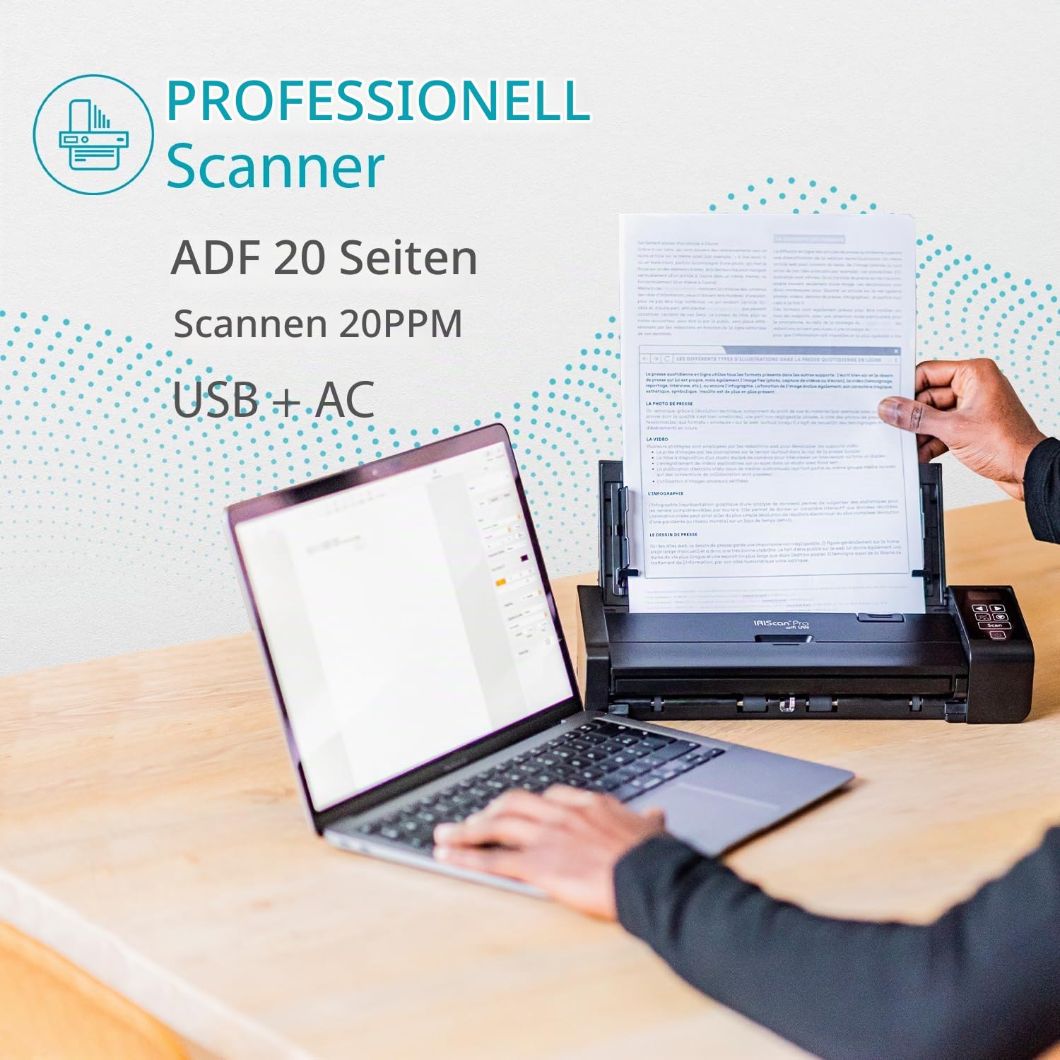 iriscan-pro-5-duplex-dokumentenscanner-mit-20-blatt-adf-und-ocr image 5