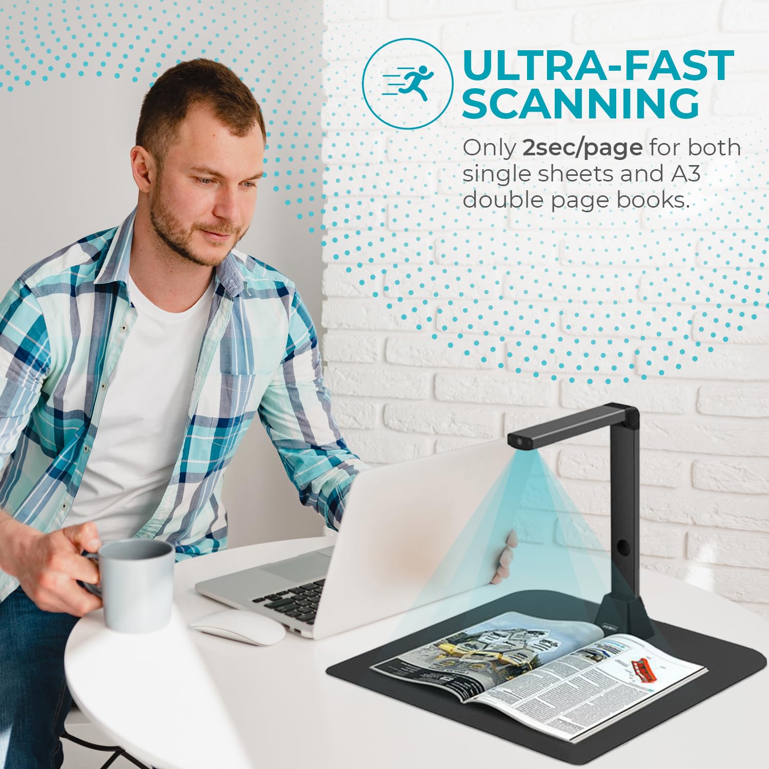 iriscan-desk-v5pro-profi-buchscanner-a3-12mp-kamera-mit-led image 3